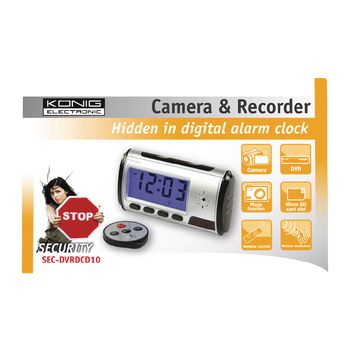 SEC-DVRDCD10 Klok met camera en recorder Verpakking foto